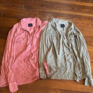 Vintage American Eagle Boyfriend Button Down